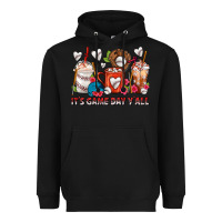Black It's Game Day Y'all Baseball Coffee Cups Heavyweight Hoodie - FaDigitalArtStudio