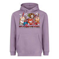 Lavender It's Game Day Y'all Baseball Coffee Cups Heavyweight Hoodie - FaDigitalArtStudio