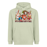 Matcha It's Game Day Y'all Baseball Coffee Cups Heavyweight Hoodie - FaDigitalArtStudio