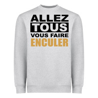 Heather Grey Allez Tous Vous Enculer Heavyweight Sweatshirt - Bettercallsaul