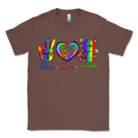 Chestnut Peace Love Equality Classic Tee - BundleAndBundleShop