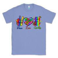 Colony Blue Peace Love Equality Classic Tee - BundleAndBundleShop