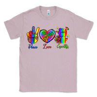 Lilac Peace Love Equality Classic Tee - BundleAndBundleShop