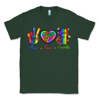 Sports Green Peace Love Equality Classic Tee - BundleAndBundleShop