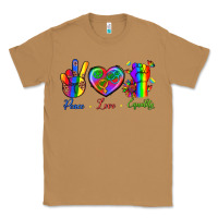 Toasted Coconut Peace Love Equality Classic Tee - BundleAndBundleShop