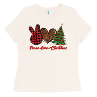 Bone peace love christmas Ladies Tee - BarkalooDesign