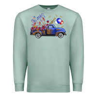 Seafoam Western Truck Fourth Of July Premium Sweatshirt - FaDigitalArtStudio