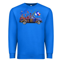 True Royal Western Truck Fourth Of July Premium Sweatshirt - FaDigitalArtStudio