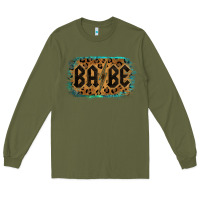 Army Green Leopard Pattern Babe Tried Long Sleeve Tee - Bettercallsaul