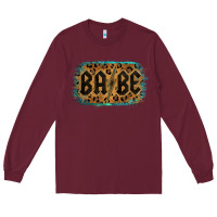 Burgundy Leopard Pattern Babe Tried Long Sleeve Tee - Bettercallsaul