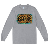 Heather Grey Leopard Pattern Babe Tried Long Sleeve Tee - Bettercallsaul