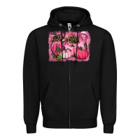 Black cancer pumpkins Zipper Hoodie - CowGirlArtShop