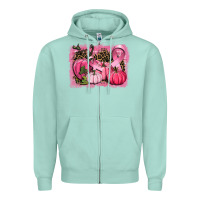 Seafoam cancer pumpkins Zipper Hoodie - CowGirlArtShop