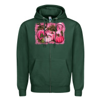 Sports Green cancer pumpkins Zipper Hoodie - CowGirlArtShop