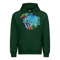 Forest Green beach please Urban Hoodie - CowhideDigitalArt