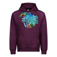 Mauve Wine beach please Urban Hoodie - CowhideDigitalArt