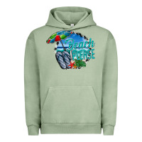 Pigment Oil Green beach please Urban Hoodie - CowhideDigitalArt