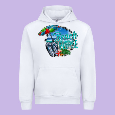 Beach Please Urban Hoodie Designed By Cowhidedigitalart