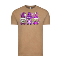 Vintage Coffee Purple Winter Gnomies Vintage Tee - BundleAndBundleShop