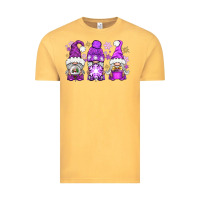 Vintage Mustard Purple Winter Gnomies Vintage Tee - BundleAndBundleShop