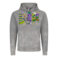 Cloud Rock Mardi Gras nurse Vintage Hoodie - BundleAndBundleShop