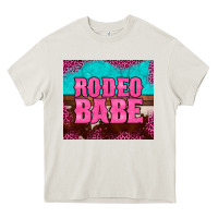 Rodeo Babe Cowhide Leopard Turquoise Heavy Core Tee | Teevron