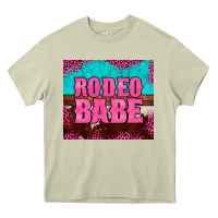 Mossy rodeo babe cowhide leopard turquoise Heavy Core Tee - BarkalooDesign