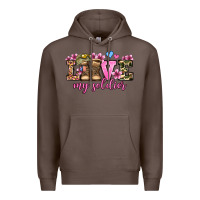Coffee love my soldier olivia Premium Hoodie - OliviaCreatesArt