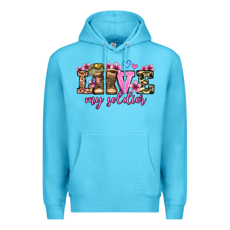 Love My Soldier Olivia Premium Hoodie by OliviaCreatesArt | Teevron
