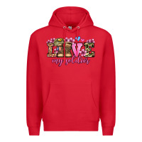 Red love my soldier olivia Premium Hoodie - OliviaCreatesArt