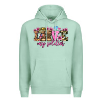 Seafoam love my soldier olivia Premium Hoodie - OliviaCreatesArt