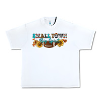 White small town big spirit Urban Heavy Tee - BundleAndBundleShop