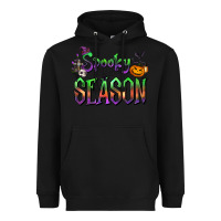 Black Halloween Spooky Season Heavyweight Hoodie - FaDigitalArtStudio