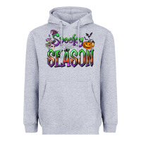 Heather Grey Halloween Spooky Season Heavyweight Hoodie - FaDigitalArtStudio