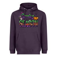 Plum Halloween Spooky Season Heavyweight Hoodie - FaDigitalArtStudio