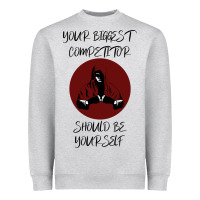 Heather Grey Your Biggest Competitor Heavyweight Sweatshirt - Bettercallsaul