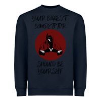 Navy Your Biggest Competitor Heavyweight Sweatshirt - Bettercallsaul