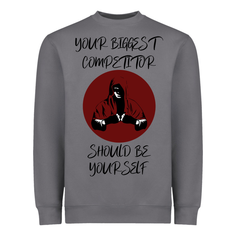 Your Biggest Competitor Heavyweight Sweatshirt by Bettercallsaul | Teevron