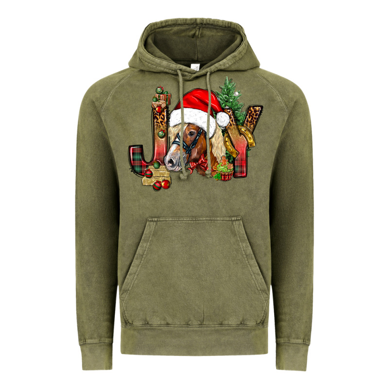 Joy Christmas With Horse Bbs Vintage Hoodie by BundleAndBundleShop | Teevron