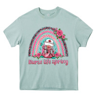 Arona nurse life spring rainbow Heavy Core Tee - BarkalooDesign