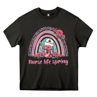 Asphalt nurse life spring rainbow Heavy Core Tee - BarkalooDesign