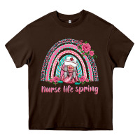 Nurse Life Spring Rainbow Heavy Core Tee | Teevron