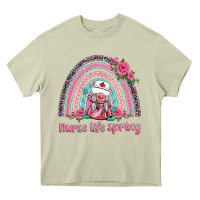 Mossy nurse life spring rainbow Heavy Core Tee - BarkalooDesign