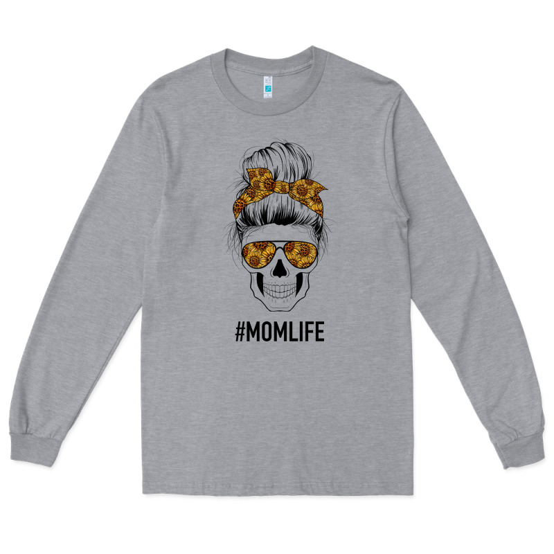 Sunflower Mom Skull Long Sleeve Tee by Bettercallsaul | Teevron