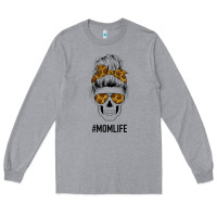 Heather Grey Sunflower Mom Skull Long Sleeve Tee - Bettercallsaul