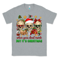 Heather Grey When Your Dead Inside But It's Christmas Classic Tee - BundleAndBundleShop