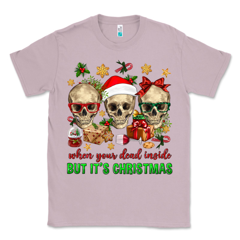 When Your Dead Inside But It's Christmas Classic Tee by BundleAndBundleShop | Teevron