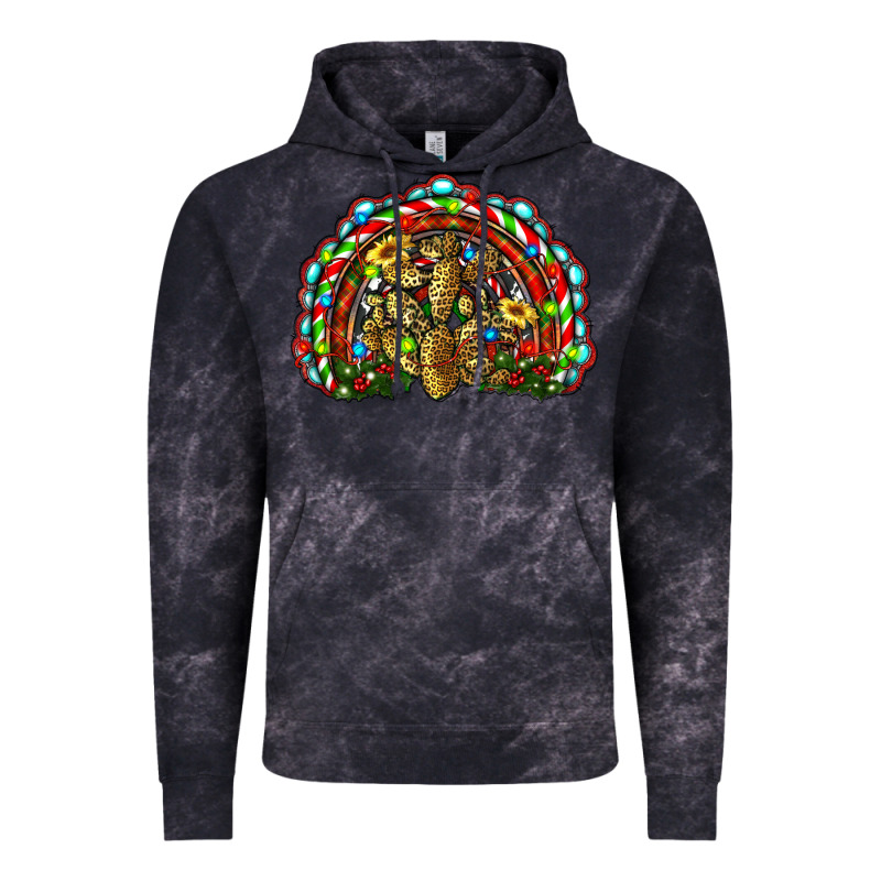 Christmas Rainbow With Leopard Cactus Vintage Hoodie by RanaPortraitStore | Teevron