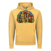 Vintage Mustard christmas rainbow with leopard cactus Vintage Hoodie - RanaPortraitStore