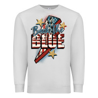 Dove Grey Back the blue Premium Sweatshirt - FaDigitalArtStudio